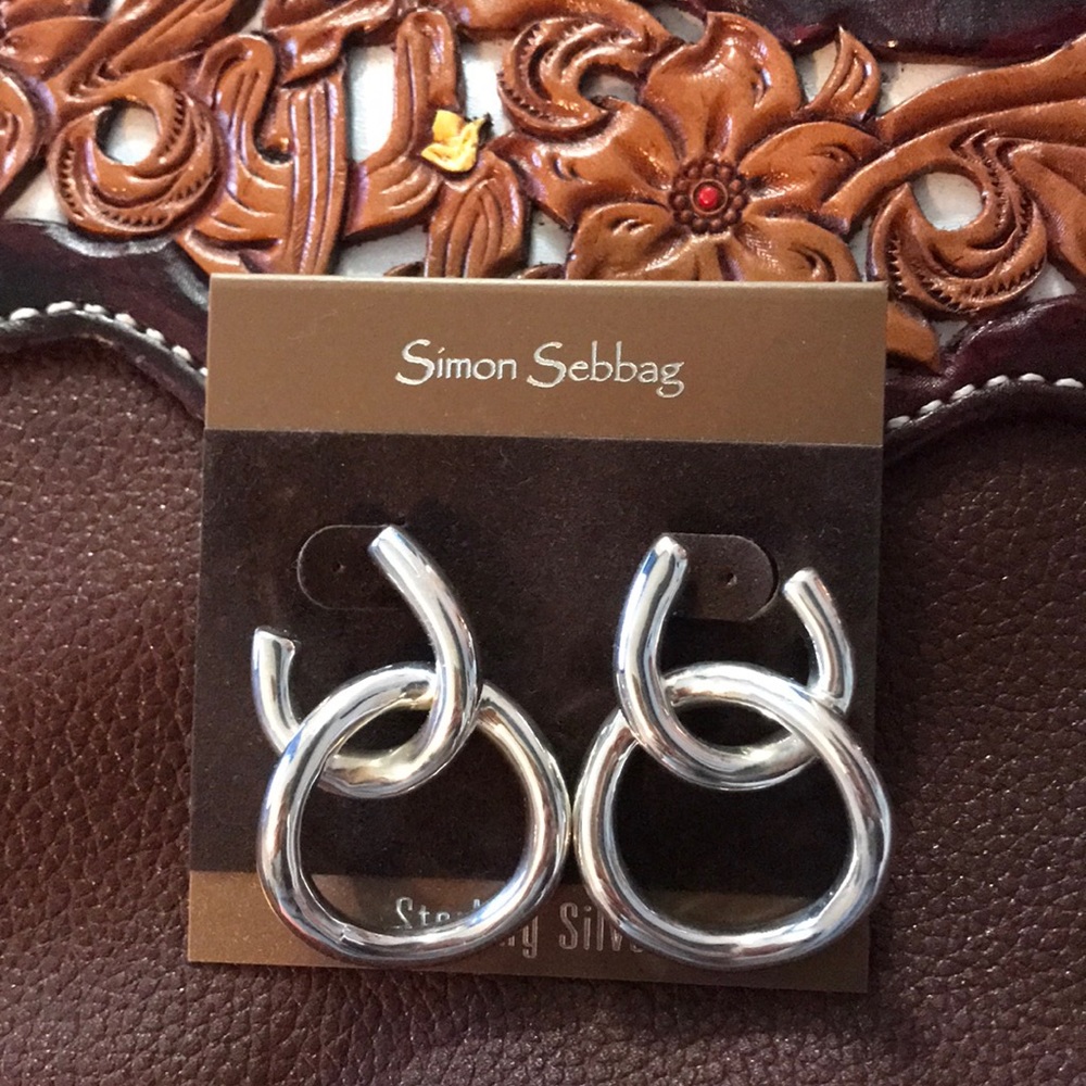 Simon Sebbag Double Rounded Sterling Earrings